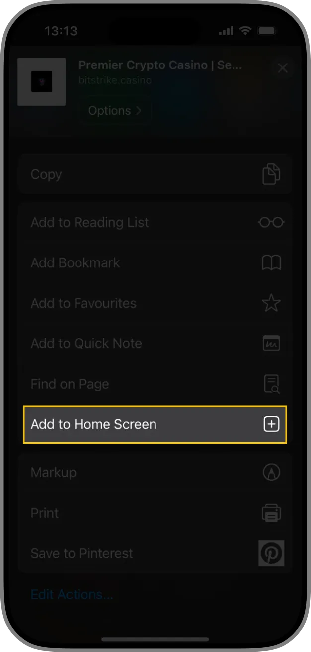 Pwa instruction iOS Safari