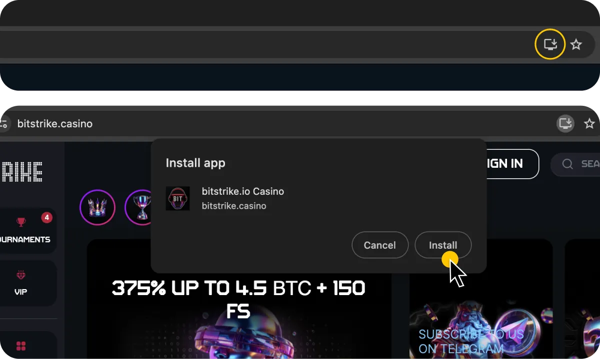 Pwa instruction Mac Chrome